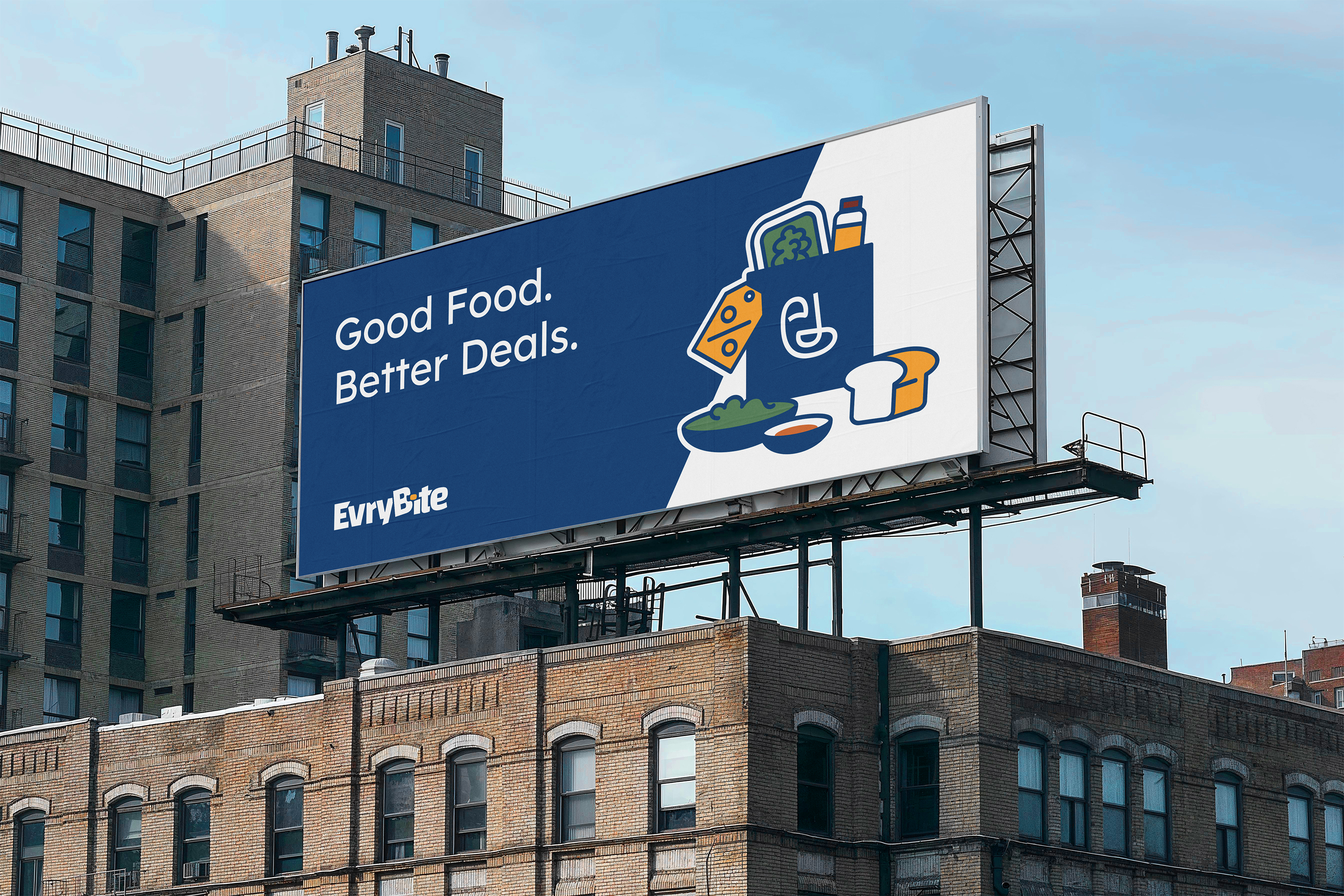 EvryBite billboard ad.