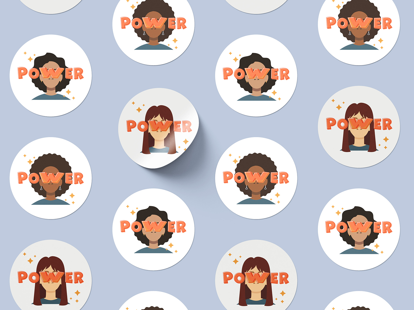 Confrence stickers.